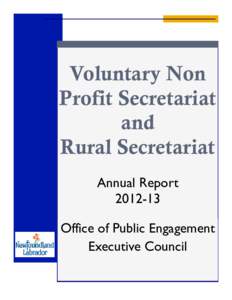 Voluntary Non Profit Secretariat and Rural Secretariat Annual Report