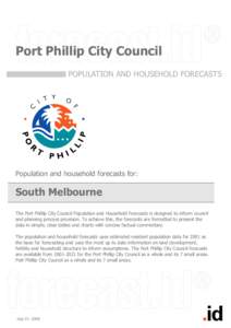 Port Phillip City Council Population and household forecasts