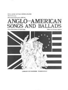 Anglo American Songs and Ballads AFS L21