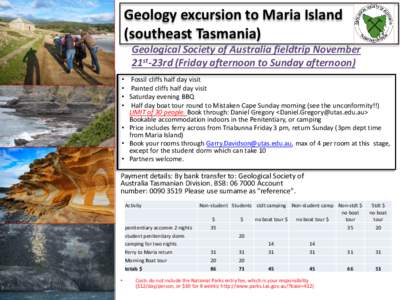 Boat tour / Geography of Oceania / Geography of Australia / Maria Island / Triabunna /  Tasmania