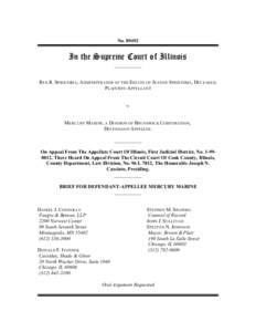 No[removed]In the Supreme Court of Illinois ___________  REX R. SPRIETSMA , ADMINISTRATOR OF THE ESTATE OF JEANNE SPRIETSMA , DECEASED,