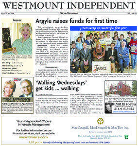 WESTMOUNT INDEPENDENT We are Westmount