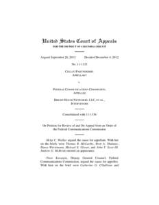 United States Court of Appeals FOR THE DISTRICT OF COLUMBIA CIRCUIT Argued September 20, 2012  Decided December 4, 2012