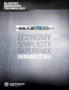 BLUETEC EMISSIONS TECHNOLOGY ®  Economy