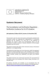 EUROPEAN COMMISSION DIRECTORATE-GENERAL CLIMATE ACTION Directorate A - International and Climate Strategy  CLIMA.A.3 - Monitoring, Reporting, Verification