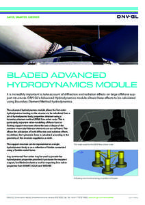 SAFER, SMARTER, GREENER  © xxx bladed Advanced Hydrodynamics Module