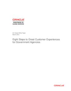 Eight Steps to Great Customer Experiences for Government Agencies