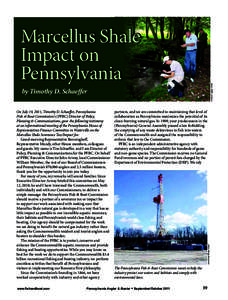 photo-PFBC archives  Marcellus Shale Impact on Pennsylvania by Timothy D. Schaeffer