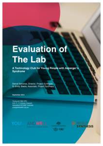 1  Evaluation of The Lab A Technology Club for Young People with Asperger’s Syndrome