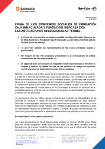 Firma convenios sociales Ibercaja CAI Teruel 16