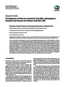 Parasitology / Eimeria / Apicomplexa lifecycle stages / Plasmodium / Eimeria stiedae / Apicomplexa / Microbiology / Biology