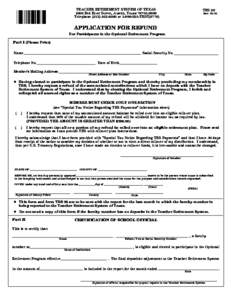 Application for Refund_TRS Form 29