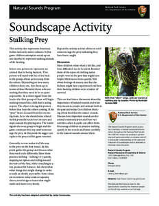 Natural Sounds Program  National Park Service U.S. Department of the Interior  Soundscape Activity