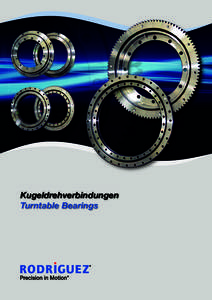 Kugeldrehverbindungen Turntable Bearings Einleitung · Introduction  Produktbeschreibung