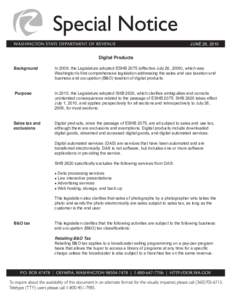 Taxation / Political economy / Use tax / Business and occupation tax / Tax / State governments of the United States / Taxation of Digital Goods / Sales taxes in the United States / Sales taxes / State taxation in the United States / Public economics