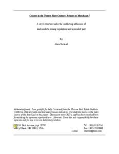 Science / Real estate / Real property law / Urban design / Zoning / Urban planning / Spatial analysis / Urban sprawl / Land use / Urban studies and planning / Statistics / Environment