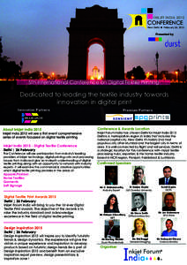 INKJET INDIA[removed]CONFERENCE New Delhi  February 26, 2015  Presented by