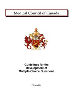 Multiple choice / Psychometrics / Educational psychology / Test / Medical Council of Canada / Medical school / Medical diagnosis / SAT / Education / Medicine / Health