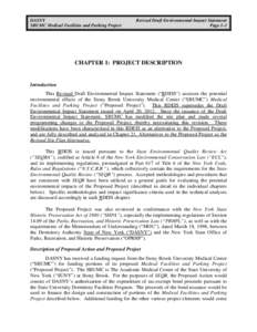 DASNY SBUMC Medical Facilities and Parking Project Revised Draft Environmental Impact Statement Page 1-1