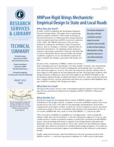MNPave Rigid Brings Mechanistic-Empirical Design to State and Local Roads