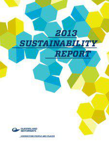 2013 SUSTAINABILITY REPORT