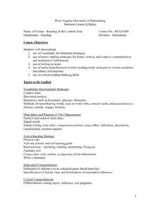 Microsoft Word - Uniform Course Syllabus READ 080.rtf