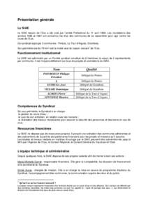 Présentation générale Le SIAE Le SIAE bassin de l’Eze a été créé par l’arrêté Préfectoral du 11 avril[removed]Les inondations des