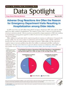 CBHSQ Data Spotlight: Adverse Drug Reactions Are Often the Reason for Emergency Department Visits Resulting in Hospitalization among Older Adults