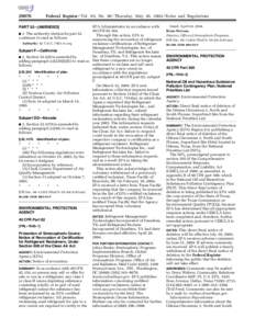 [removed]Federal Register / Vol. 69, No[removed]Thursday, May 20, [removed]Rules and Regulations EPA Administrator in accordance with 40 CFR[removed].