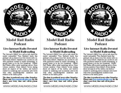 Model Rail Radio Podcast Model Rail Radio Podcast