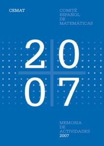 CEMAT  COMITÉ ESPAÑOL DE MATEMÁTICAS