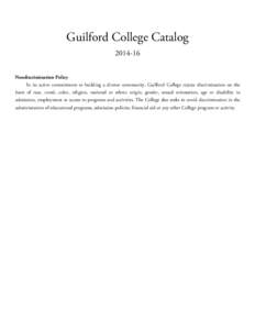 Microsoft Word - Guilford College Catalog2014[removed]
