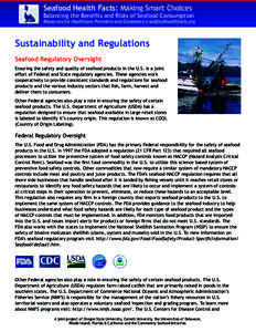 Seafood Health Facts: Making Smart Choices  Balancing the Benefits and Risks of Seafood Consumption Resources for Healthcare Providers and Consumers • seafoodhealthfacts.org