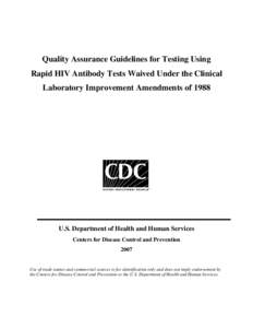 Microsoft Word - Rapid HIV QA Guidelines Clearance 0628.doc