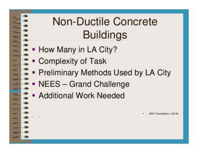 Non-Ductile Concrete Buildings