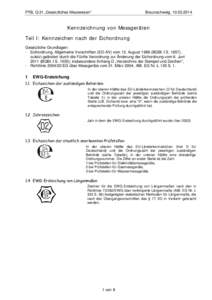 PTB, Q.31 „Gesetzliches Messwesen“  Braunschweig, Kennzeichnung von Messgeräten Teil I: Kennzeichen nach der Eichordnung