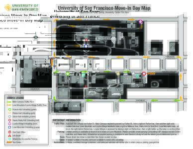 University of San Francisco Move-In Day Map Department of Public Safety, University Center 5th Floor o o