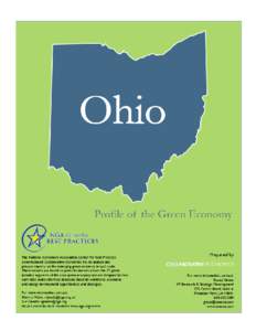 OHIO’S GREEN ECONOMY SUMMARY The emerging green economy is diverse and widespread. To varying degrees, every state is witnessing growth in some green industry segment, and more often than not, this business growth is 