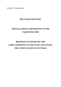 City Code on Takeovers and Mergers / Contract / Government procurement in the United States / Contract law / Law / Firm offer