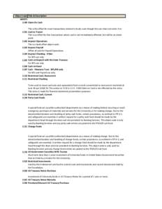 Object Code Title & Description ASSETS 1100 Claim On Cash This is the offset for most transactions entered in Kuali, even though the user does not enter it inCash In Transit This is an offset for few transactions 