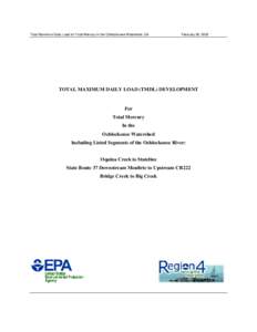 Matter / Hydrology / Total maximum daily load / Clean Water Act / Mercury / Ochlockonee River / United States Environmental Protection Agency / Water quality / Ochlockonee / Water pollution / Geography of Florida / Environment