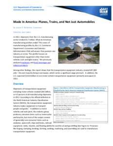 Standard Industrial Classification / North American Industry Classification System / Aerospace / Manufacturing