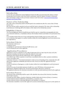 Microsoft Word - Central Highlands District Health Council Bursary - Print Friendly.docx