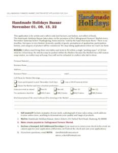 Microsoft Word - Handmade Holiday 2014.doc