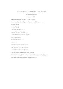 Mathematics / Inverse trigonometric functions / Triangle / Geometry / Trigonometry / Elementary mathematics
