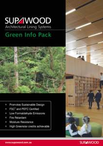 Architectural Lining Systems  Green Info Pack Promotes Sustainable Design FSC® and PEFC Certified