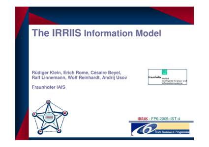 Microsoft PowerPoint - IRRIIS Information Model.ppt