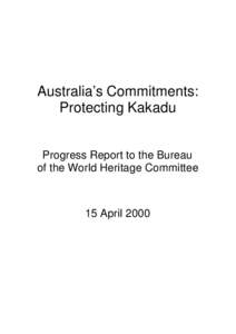 Australia's Commitments: Protecting Kakadu
