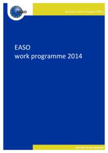 European Asylum Support Office  EASO work programme[removed]