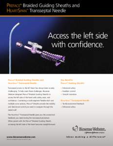 Preface Braided Guiding Sheaths and HeartSpan Transseptal Needle ® ™